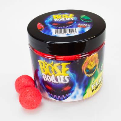 BAT-Tackle Böse Boilies Fluo Pop Ups 20mm Blazing Red (rot) 80g, 20mm, Blazing Red