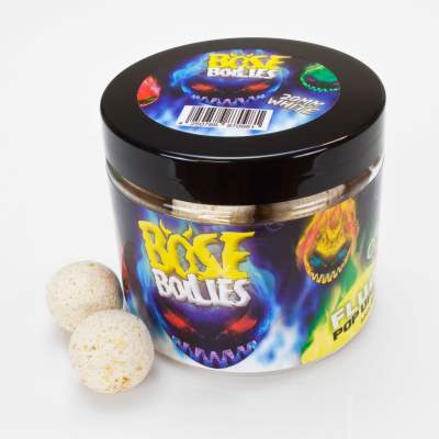 BAT-Tackle Böse Boilies Fluo Pop Ups Pop-Up Boilie 80g - 20mm - Blazing White