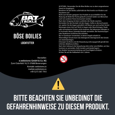 BAT-Tackle Böse Boilies 10kg - 18mm - Sexy Scopex - dark yellow