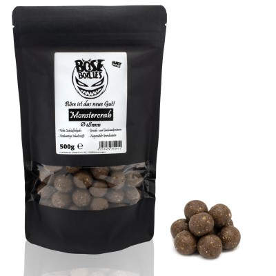 BAT-Tackle Böse Boilies, 500g - 18mm - Monstercrab - brown