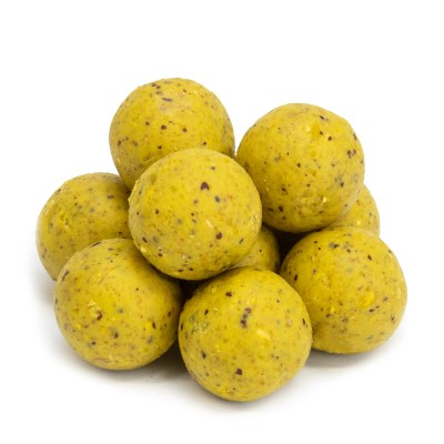 BAT-Tackle Böse Boilies, 500g - 18mm - Banana & Toffee - yellow