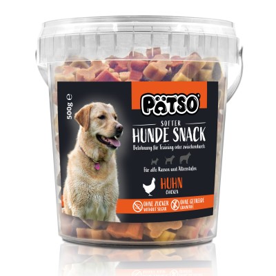 PÄTSO Hunde Snack Trainingssnack 500g - Huhn - Bone Mix