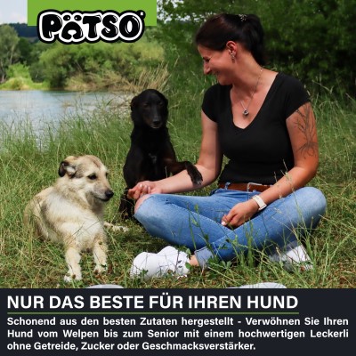 PÄTSO Hunde Snack 3er Pack, 500g - Hühnchen - Mini Heart Mix