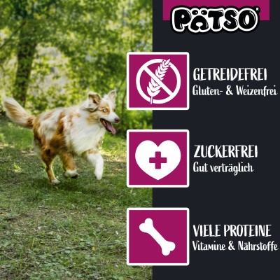 PÄTSO Hunde Snack Trainingssnack 500g - Huhn + Wild - Soft Bone