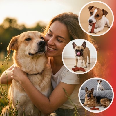 PÄTSO Hunde Kaustange 16 Stück - Rind