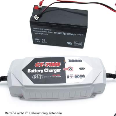 DLT CT-7000 12V/ 24V Vollautomatisches Batterieladegerät,