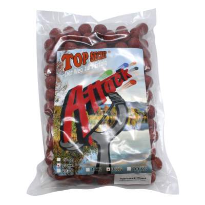 Top Secret Attack Boilies, Tigernuss-Erdbeere 20 mm 1 kg