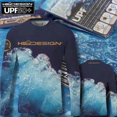 Hotspot Design T-Shirt Performance LS - Hotspot, Gr. XXXL - Blue