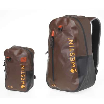 Westin W6 Wading Backpack & Chestpack, 45x26x16cm - Grizzly Brown/Black