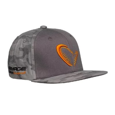 Savage Gear Flex Fit Camo Cap - Kappe Grey - One Size