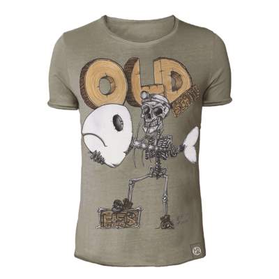 Hotspot Design Vintage T-Shirt Old School 2.0, braun - Gr. XL