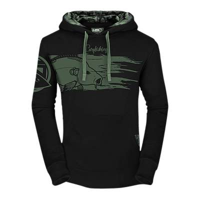 Hotspot Design Hoodie Carpfishing Camo Detail, Gr. L - schwarz