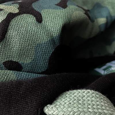 Hotspot Design Hoodie Pike Camo Detail, Gr. L - schwarz