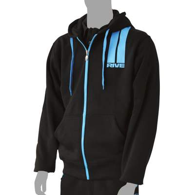 Rive Jacke mit Kapuze und Reissverschluss Schwarz Größe XL