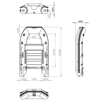 Pelzer Schlauchboot PZ 235 27kg