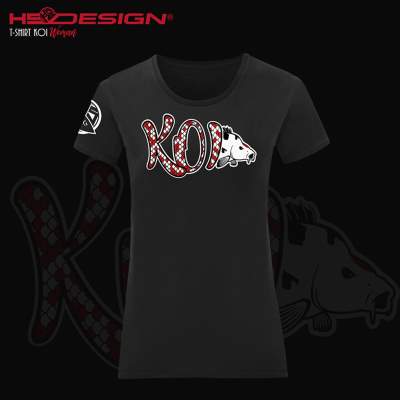 Hotspot Design T-shirt KOI, Gr. M - schwarz