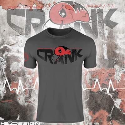 Hotspot Design T-shirt Crank Gr. L - Dark Grey