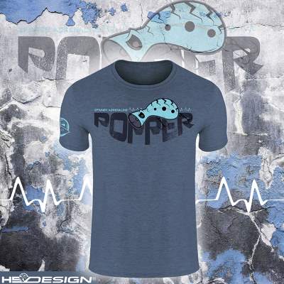 Hotspot Design T-shirt Popper Gr. L - Blue Navy