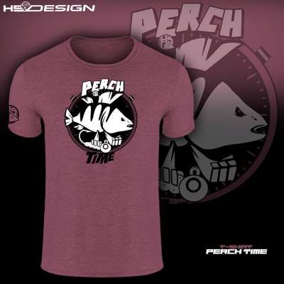Hotspot Design T-shirt Perch Time Gr. L - Burgundy