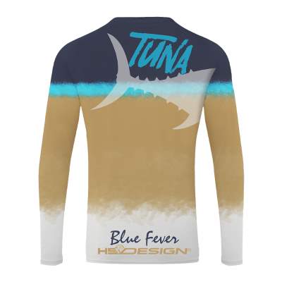 Hotspot Design T-Shirt Performance LS - Tuna Gr. XXL - Blue/Gold