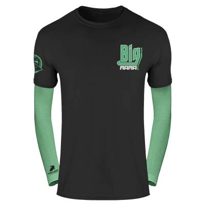 Hotspot Design Long sleeves T-shirt BIG MAMA, Gr. XXL - schwarz/grün