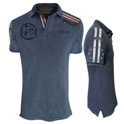 Hotspot Design Polo Shirt Big Game Cabo Verde Gr. XL, blau - Gr.XL - 1Stück