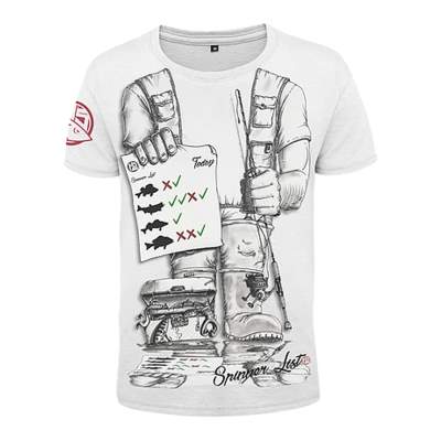 Hotspot Design T-shirt Spinner List Angelshirt weiß, XXL