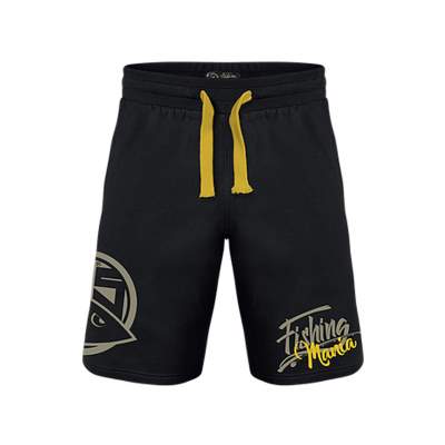 Hotspot Design Sweatshort Fishing Mania yellow - Jogginghose schwarz, M