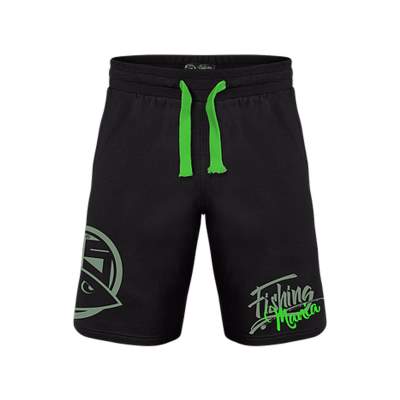 Hotspot Design Sweatshort Fishing Mania green Jogginghose schwarz, XXL