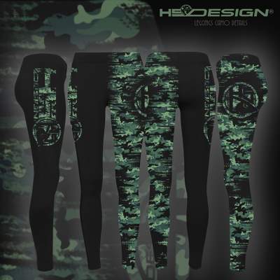 Hotspot Design Leggings HS camo, Gr. L - schwarz