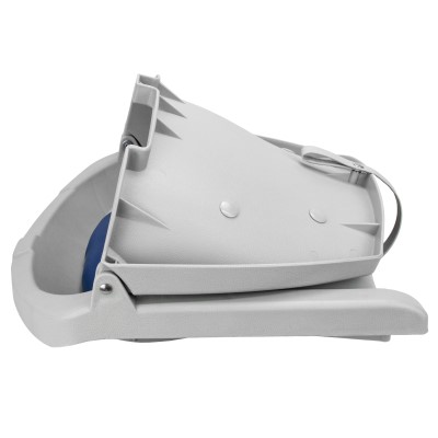 Waterside Klappbarer Design Allwetter Bootssitz (Boat Seat) mit Polster grau/blau