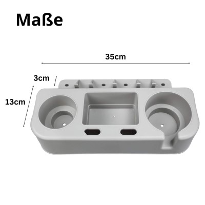 Waterside Bootssitz (Boat Seat) Becher und Werkzeug Ablagesystem grau