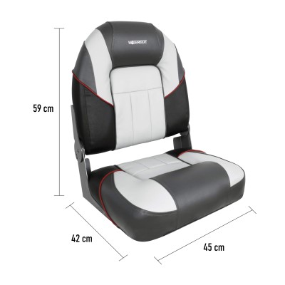 Waterside Bootssitz (Boat Seat) Speed Pro grau/anthrazit