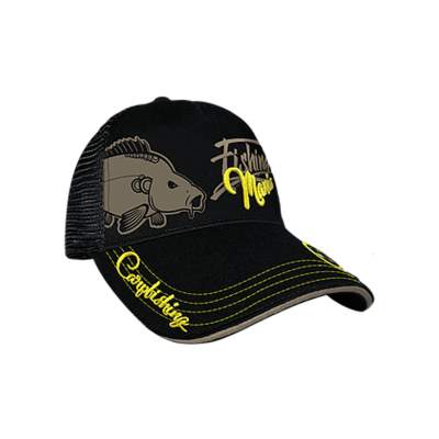 Hotspot Design Cap Fishing Mania Carpfishing Schirmmütze schwarz, uni