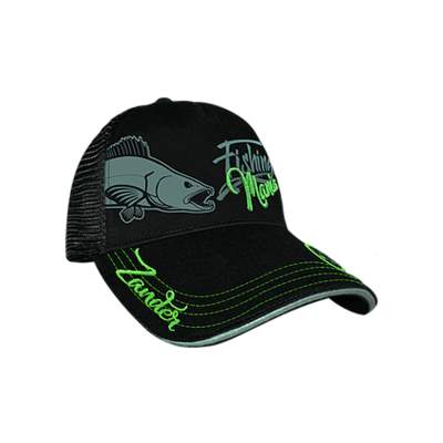 Hotspot Design Cap Fishing Mania Zander Schirmmütze schwarz, uni