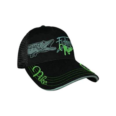 Hotspot Design Cap Fishing Mania Pike Schirmmütze schwarz, uni