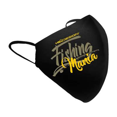 Hotspot Design Mask Fishing Mania yellow, Gr. uni - schwarz