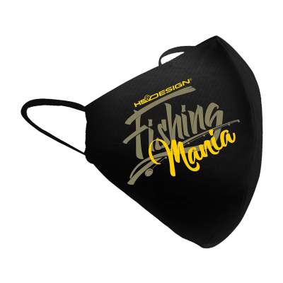 Hotspot Design Mask Fishing Mania yellow - Gesichtsmaske Gr. uni - schwarz