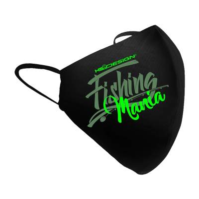 Hotspot Design Mask Fishing Mania green, Gr. uni - schwarz