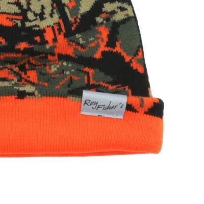 Roy Fishers Orange - Camou Beanie, uni - orange camo