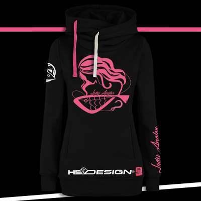 Hotspot Design Hoodie Lady Angler, Gr. S - Black