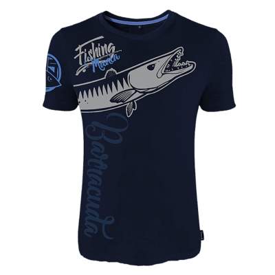 Hotspot Design T-Shirt Fishing Mania Barracuda Gr. M Gr. M - blau