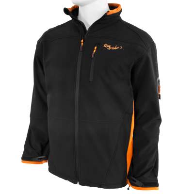 Roy Fishers Soft Shell Jacke Northwood S, - anthrazit/orange - Gr.S