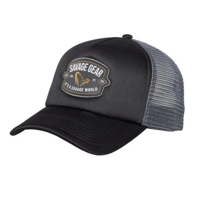 Savage Gear Badge Trucker Cap Black - Kappe Black