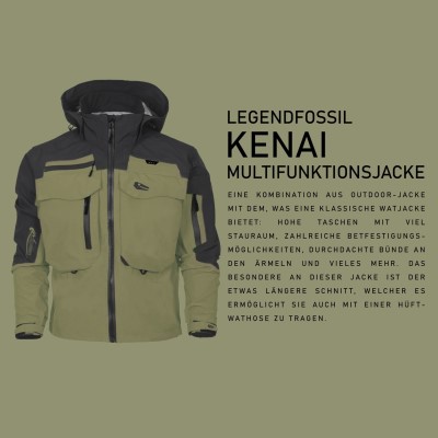 Legendfossil Outdoorjacke Kenai Watjacke desert-black - Gr.XL