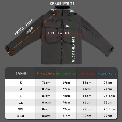 Legendfossil Outdoorjacke Kenai, graphit-black - Gr.L