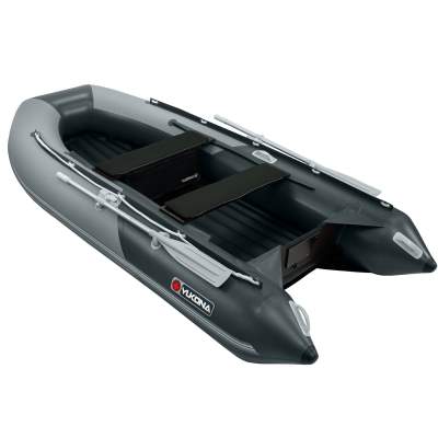 YUKONA 380 Inflatable Boat, 3,80m - TK740kg - Grey + Dark grey