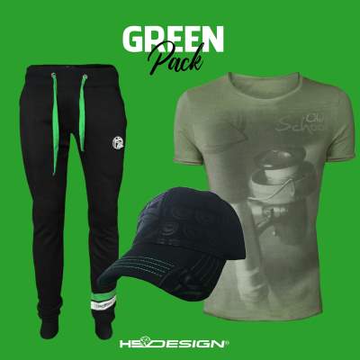 Hotspot Design PACK Green, Gr. L - schwarz/grün
