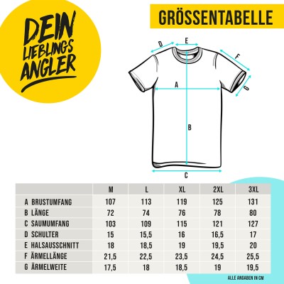 Dein Lieblingsangler DLA Salty Gamba - T-Shirt Gr. L