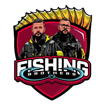 Aufkleber Fishing Brothers, big - 112x136mm